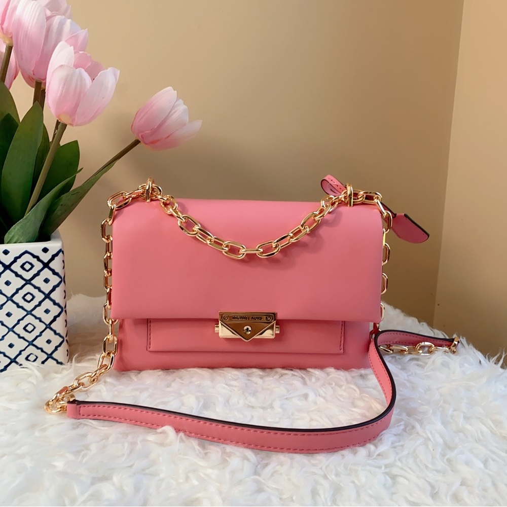 Michael Kors Cece Medium Shoulder Bag in tea rose